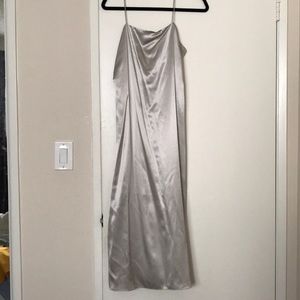 Brand new Theory silver slip dress